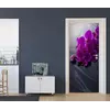 Наклейка інтер'єрна на двері Фіолетові орхідеї 104х210см 417469495
