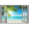 Наклейка інтер'єрна Вікно з видом на тропічний пляж 150х98 см (2705228)