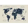 Мапа світу на українській мові із корабликами 150*98 см