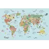 Мапа світу на українській мові акварельна 150*98 см
